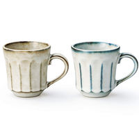 アイトー マグカップ ペア 2個入り 300ml くらしを愉しむペアマグ 陶器 美濃焼 449239 1個（直送品）