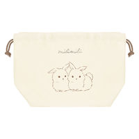 クーリア 巾着 ミリミリ ランチ巾着 ウサギ 449546 1個（直送品）