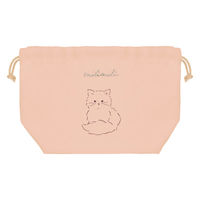 クーリア 巾着 ミリミリ ランチ巾着 ネコ 449548 1個（直送品）