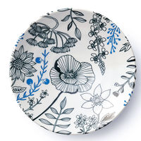 アイトー プレート 16cm M フラワーパターン 磁器 美濃焼