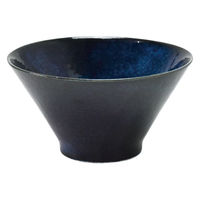 アイトー ボウル 13cm 深型 ナチュラルカラー 磁器 美濃焼 ネイビー 448705 1個（直送品）