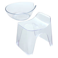 シンカテック バスチェア 湯桶 セット 座面高さ25cm ヒューバス