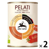 アルチェネロ 有機ホールトマト 400g 1セット（1個×2）日仏貿易 トマト缶 イタリア オーガニック