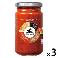 アルチェネロ 有機パスタソース・トマト＆オニオン 200g 1セット（1個×3）日仏貿易 イタリア オーガニック