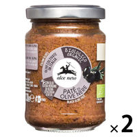 アルチェネロ 有機ブラックオリーブ・パテペースト 130g 1セット（1個×2）日仏貿易 イタリア オーガニック
