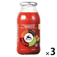 アルチェネロ 有機カットトマト＆バジル入りソース  500g 1セット（1個×3）日仏貿易 パスタソース イタリア オーガニック