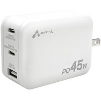 GA[WFC PD45W}pt[d(USB-C×2+USB-A) AKJ-PD45 WH 1iij