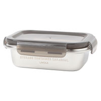 ステンレスコンテナ(650ml) グレー LAKOLE/ラコレ