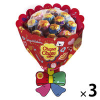 キャンディ ペロペロキャンディー 個包装 チュッパチャプス フラワーブーケ 12本入 1セット（1個×3） クラシエ