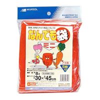 日本マタイ なんでも袋コンパクトミニ レッド 30cm×45cm 600751 1セット(8個)（直送品）