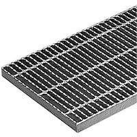 カネソウ スチール製グレーチング 細目滑り止め模様付 横断溝・側溝用 QXB-12019 1枚 574-0227（直送品）