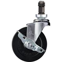 ハンマーキャスター ハンマー パイプ差込SP付ゴム車 4151EN-R100 1個 336-3596（直送品）