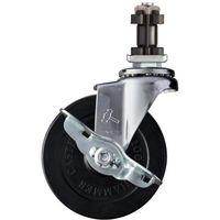 ハンマーキャスター ハンマー パイプ差込SP付ゴム車 4155EN-R100 1個 336-2030（直送品）