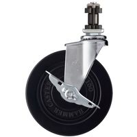 ハンマーキャスター ハンマー パイプ差込SP付ゴム車 4155EN-R150 1個 337-4730（直送品）