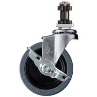 ハンマーキャスター ハンマー パイプ差込 SP付 ゴム車100mm 4155EN-RN100 1個 337-1507（直送品）