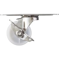 ハンマーキャスター ハンマー オールステンレスコーナー S型 自在SP付 ナイロン車75mm 213S0S-N75 1個 336-3611（直送品）