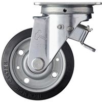 ハンマー プレート式キャスター スイッチキャスター Sシリーズ 自在 特殊ゴム車輪 100mm 420F0S-XRZ100 1個（直送品）