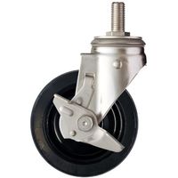 ハンマーキャスター ハンマー SUS サイドSP付 ねじ込み ゴムB車150mm 313SA-RBU150 1個 337-1512（直送品）