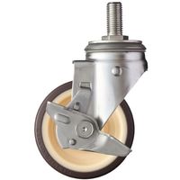 ハンマーキャスター ハンマー SUS サイドSP付 ねじ込み ウレタンB車125mm 313SA-UB125 1個 337-3092（直送品）