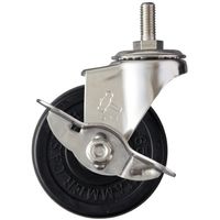 ハンマーキャスター ハンマー SUS ねじ込み SP付 W3/8 ゴム車65mm 315A-20R65 1個 337-1495（直送品）