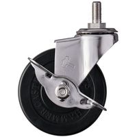 ハンマーキャスター ハンマー SUS ねじ込み SP付 W3/8 ゴム車75mm 315A-20R75 1個 336-6743（直送品）