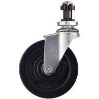 ハンマーキャスター ハンマー SUS パイプ外径38mm用差込 ゴム車 125mm 3202EN-R125 1個 336-3614（直送品）