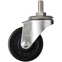 ハンマーキャスター ハンマー SUS ねじ込み W3/8 ゴム車50mm 320A-20R50 1個 336-3617（直送品）