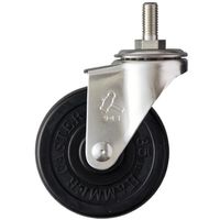 ハンマーキャスター ハンマー SUS ねじ込み W3/8 ゴム車65mm 320A-20R65 1個 337-4709（直送品）