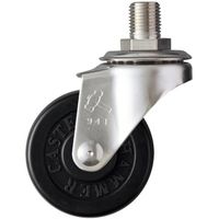 ハンマーキャスター ハンマー SUS ねじ込み M12(JIS) ゴム車50mm 320A-30R50 1個 337-1530（直送品）