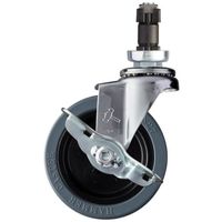 ハンマーキャスター ハンマー パイプ差込 SP付 ゴム車100mm 4151EN-RN100 1個 336-2009（直送品）