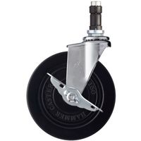 ハンマーキャスター ハンマー パイプ差込SP付ゴム車 4153EN-R150 1個 336-8310（直送品）