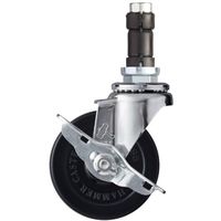 ハンマーキャスター ハンマー パイプ差込SP付ゴム車 4153EN-R85 1個 337-4641（直送品）