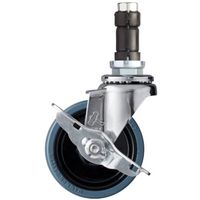 ハンマーキャスター ハンマー パイプ差込 SP付 ゴム車85mm 4153EN-RN85 1個 336-8365（直送品）