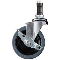 ハンマーキャスター ハンマー パイプ差込 SP付 ゴム車100mm 4153EN-RN100 1個 336-1998（直送品）