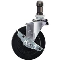 ハンマーキャスター ハンマー パイプ差込SP付ゴム車 4154EN-R100 1個 336-8314（直送品）