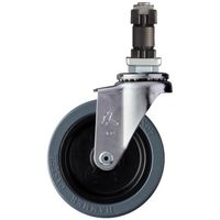 ハンマーキャスター ハンマー パイプ差込 ゴム車100mm 4204EN-RN100 1個 336-3684（直送品）