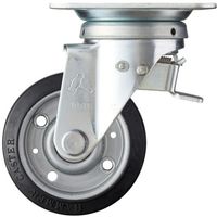 ハンマーキャスター ハンマー スイッチキャスター 400Sシリーズ 自在 特殊ゴム車輪 100mm 400F0S-XRZ100 1個（直送品）