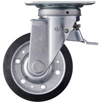 ハンマーキャスター ハンマー スイッチキャスター 400Sシリーズ 自在 特殊ゴム車輪 125mm 400F0S-XRZ125 1個（直送品）
