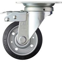 ハンマーキャスター ハンマー スイッチキャスター 400Sシリーズ 自在 特殊ゴム車輪 100mm 400FAS-XRZ100 1個（直送品）