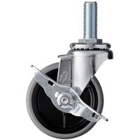 ハンマーキャスター ハンマー ねじ込み旋回式SP付エラストマー車輪(PPホイール)85mm M16 415EA-L85 1個（直送品）