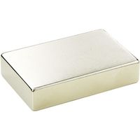 マグナ MAGNA ネオジム磁石 角型 40×40×10 1-40404010 1個 449-7076（直送品）