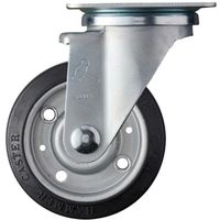 ハンマーキャスター ハンマー 特殊鋼板製 YSシリーズ 自在 特殊ゴム車輪 100mm 420YS-XRZ100 1個 377-0217（直送品）