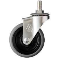 ハンマーキャスター ハンマー オールステンレス Aシリーズ ねじ込み 自在 W3/8 エラストマー車 65mm 320A-20L65 1個（直送品）