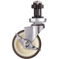 ハンマーキャスター ハンマー SUS パイプ外径38mm用差込 SP付 ウレタン車 75mm 315-2EN-UR75 1個（直送品）