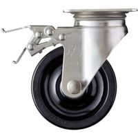 ハンマーキャスター ハンマー トータルロック SUS 自在 SP付 フェノール車 125mm 315S-PH125 TL 1個（直送品）