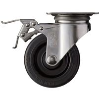 ハンマー トータルロック SUS 自在 SP付 ゴム車(ローラーベアリング) 100mm 315S-RBU100 TL 1個（直送品）