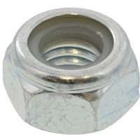 SUNCO 三価ホワイト ナイロンナット(2種 DIN M6(10X6 (500本入) N0-00-0254-0060-0000-03（直送品）