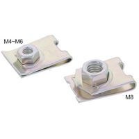 SUNCO Rシルバー クリップナット M6 (300本入) N0-00-0820-0060-0000-40 1箱(300本)（直送品）