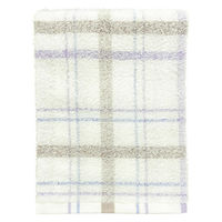 林 大判バスタオル　リラックスチェック　ベージュ 1枚