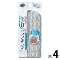 バス スポンジ アクリル 水だけ お風呂 洗い 掃除 バスクリーナー 1セット（1個×4） まめいた